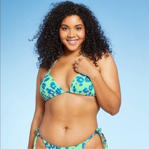 Target Green and Blue Leopard Bikini Set